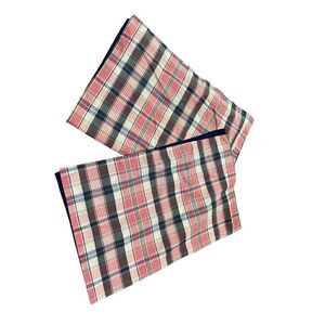Lauren Ralph Lauren pink & blue plaid pillow shams
